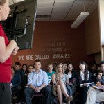 Target Corp representatives at a recruiting event