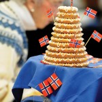 Kransekake (almond ring cake) at Velkommen Jul