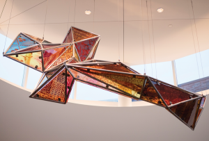 Sculpture suspended above Hagfors Center's Gundale Chapel