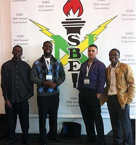 students at nsbe conference
