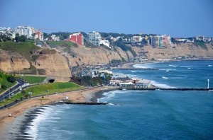 A photo of a beach in Peru.