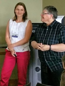 Program director, Patrice S., and a StepUP student.