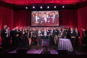 Alumni and current students joined Patrice S. on stage at the Gala.