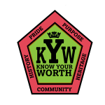 Know Your Worth Pride Purpose Heritage Community History colored badge