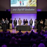 Photo of all students graduating both StepUP and Augsburg