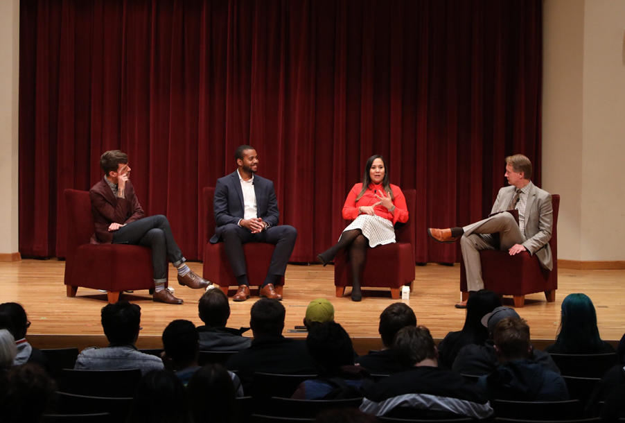 Homecoming-2 3 of the First Decade award winners panel discussion to current students